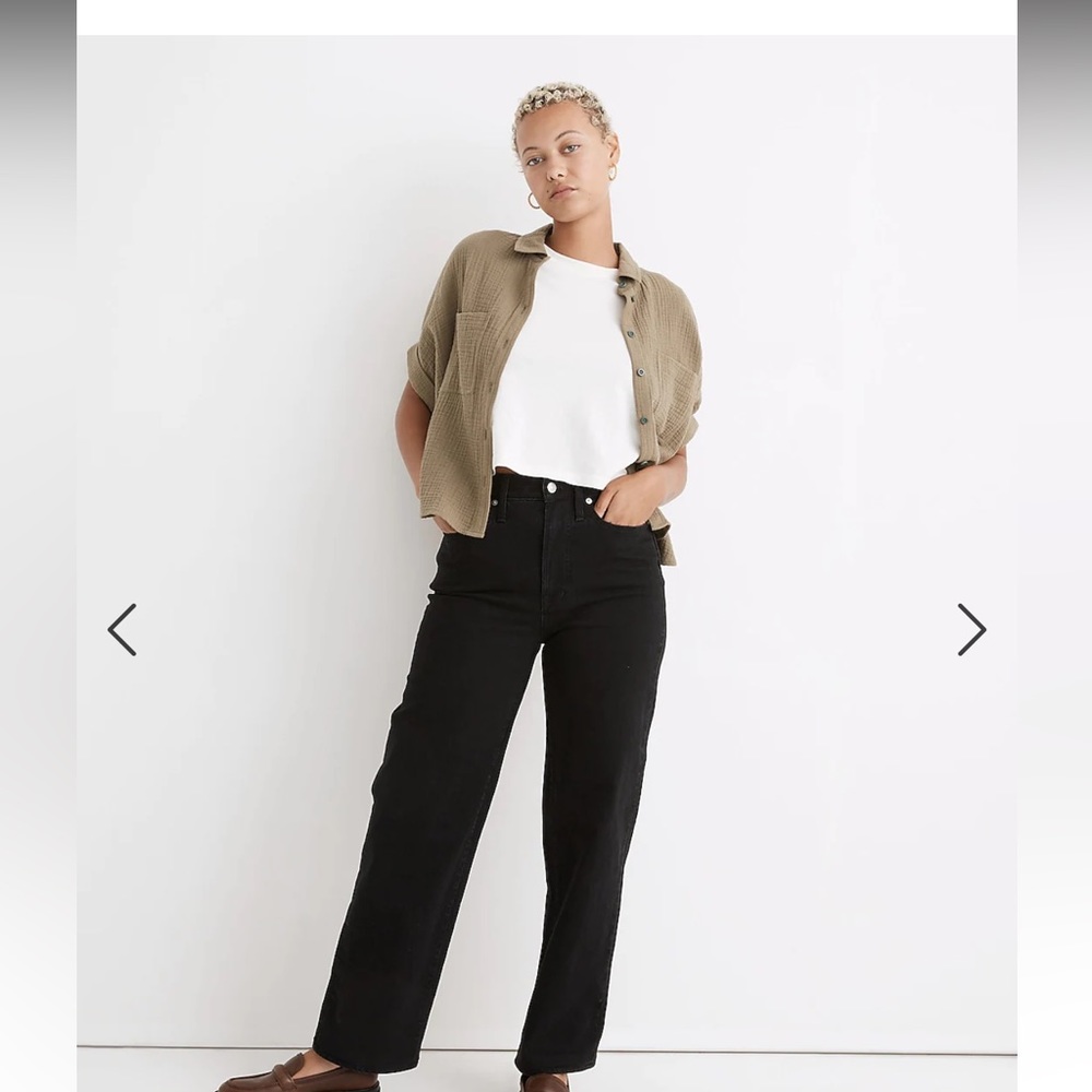 Madewell- The Curvy Perfect Vintage Wide-Leg Jean Belmere Wash